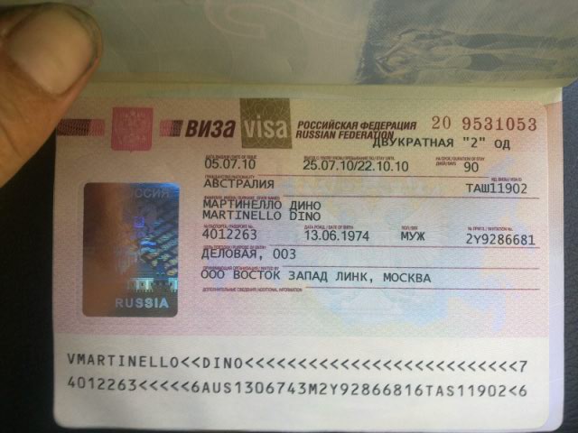 Service Provider Of Russian Visa 74