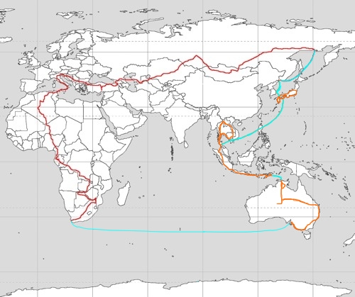 actual route